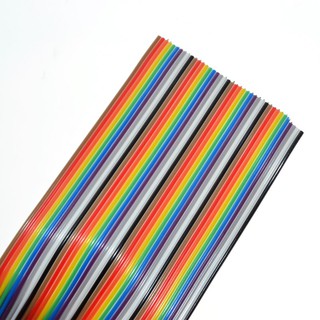 สายแพสีรุ้ง 40 เส้น 1 ฟุต