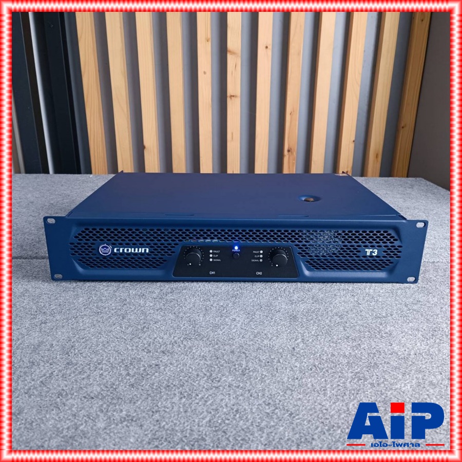 CROWN T-3 poweramp +++ เพาเวอร์แอมป์ พาเวอร์ คลาส H แอมป์ 2 แชนแนล แอมป์ขยาย เครื่องขยายเสียง เครื่องขยายเสียงแบบ 2 CH CROWN(คราวน์) T 3 T3 เอไอ-ไพศาล