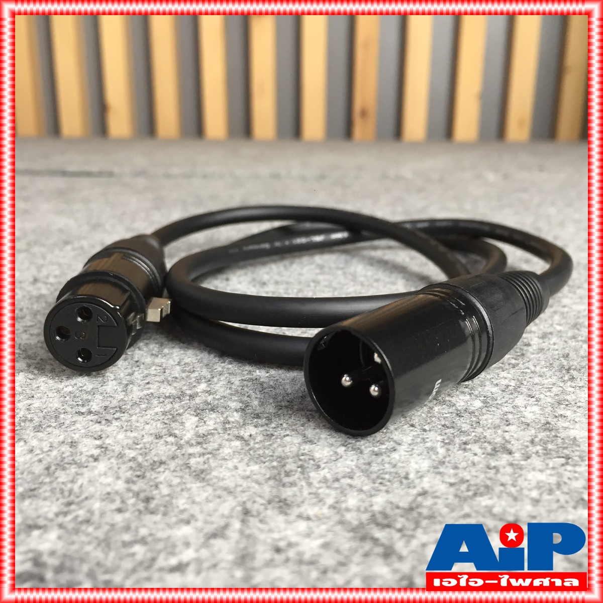 1เมตร สายไมค์ DYNACOM J021 XLR หัวท้าย ผู้ - เมีย ยาว สายสัญญาณ CANNON ผู้ ออก CANNON เมีย สายบาลานซ์ สายต่อไมค์ (ลูกค้าอาจได้รับหัวสีเงินหรือดำขึ้นกับล็อตผลิตครับ)