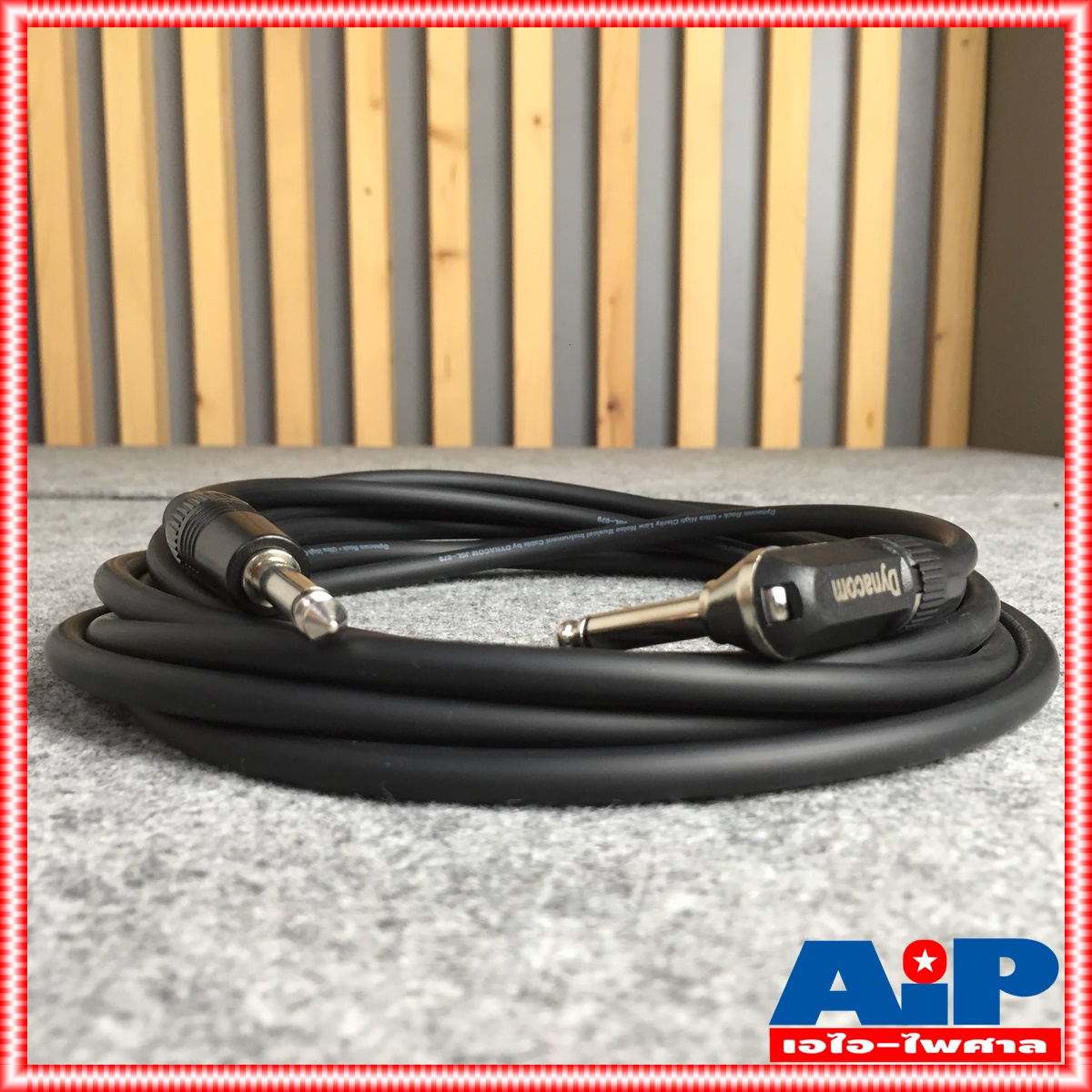 สายสัญญาณกีต้าร์ JSL079 หัวตรง+งอ 5เมตร DYNACOM สายชีลด์กีต้าร์ ROCK JSL079 เข้าหัว เข้าหัวโฟน PHONE MONO 1/4 อย่างดี