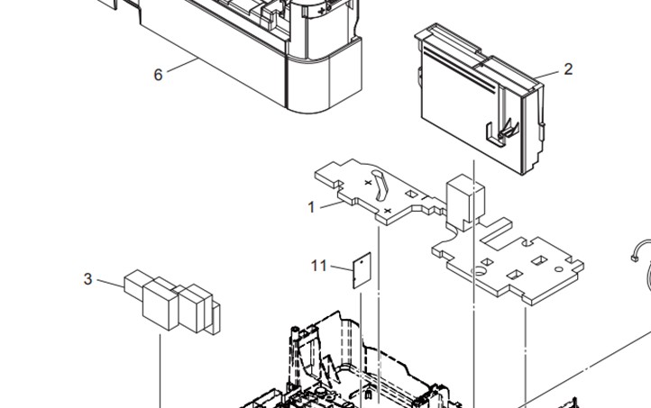 FLUSHING FOAM ASSY (ผ้าซับหมึก) BROTHER DCP-T310 "ตำแหน่งที่ 3"