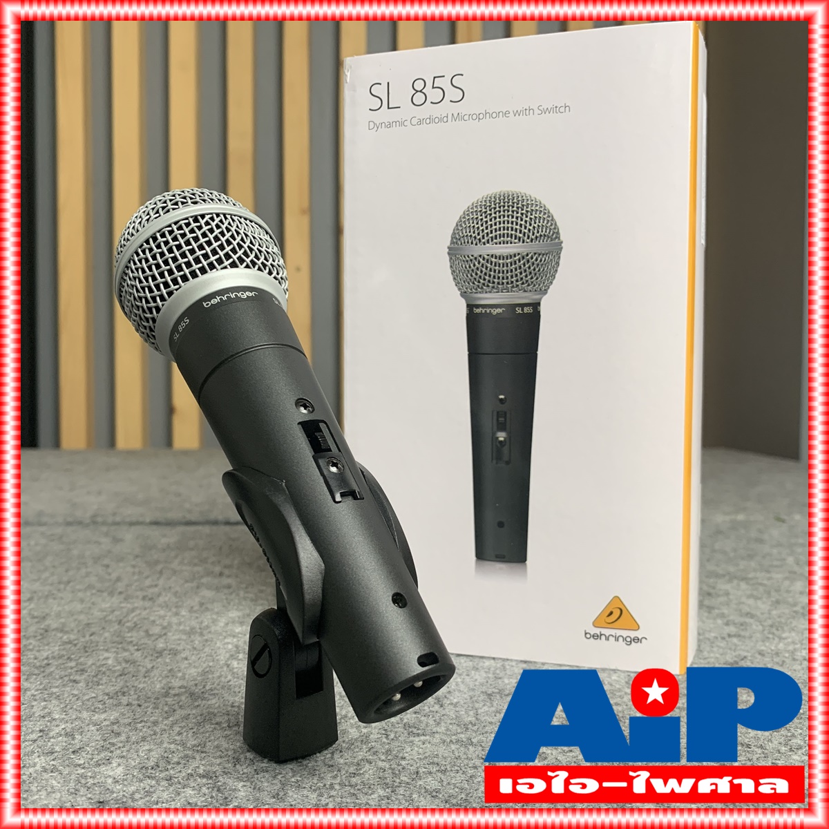 BEHRINGER ไมโครโฟน รุ่น SL-85S SL85 SL 85 S Dynamic Microphone ไมค์ ไมค์สาย ไมค์ร้อง ไมค์พูด SL85S ไมค์คาราโอเกะ +++