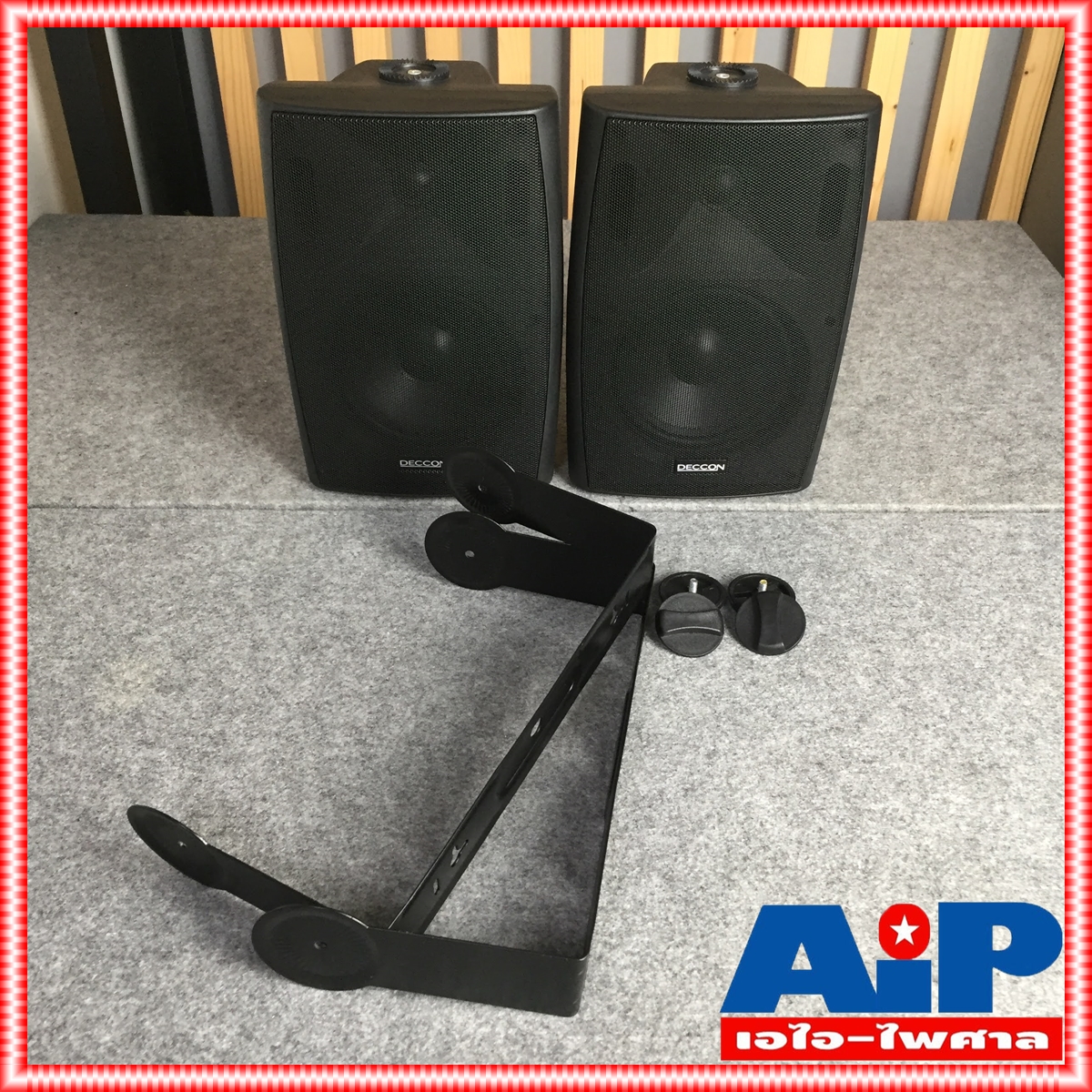 1 คู่ สีดำ DECCON sern-65TB มี LINE ตู้ลำโพง แขวน 6นิ้ว sern65 TB sern 65 ตู้ ลำโพง ติดผนัง เอไอ-ไพศาล