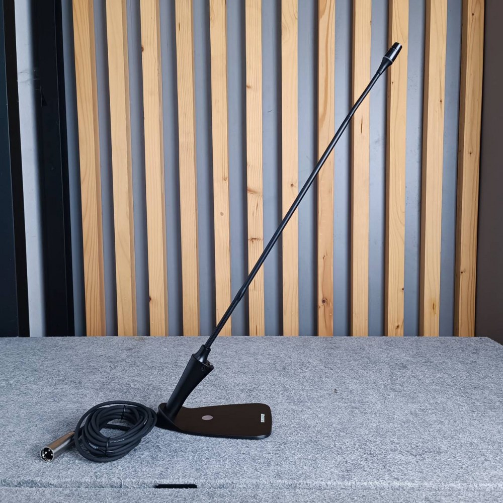 SHURE CVG18DRS-B/C-X ก้านไมค์ พร้อมฐาน มีสวิทซ์ ไฟวงแหวน ก้านไมค์ประชุม ยาว 18 นิ้ว ไมโครโฟนตั้งโต๊ะพร้อมฐาน CVG18DRS B/C X CVG18DRSB/CX เอไอ-ไพศาล+++