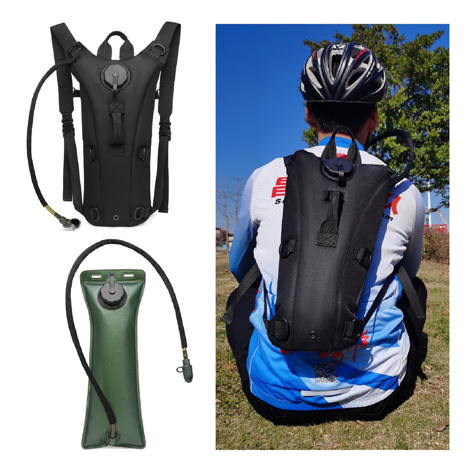 ถุงน้ำเดินป่า 2.5 ลิตร﹝Tactical Vest﹞