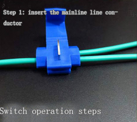 JY-812 (BLUE) Wire terminals quick wiring connector cable clamp (14-18 AWG)