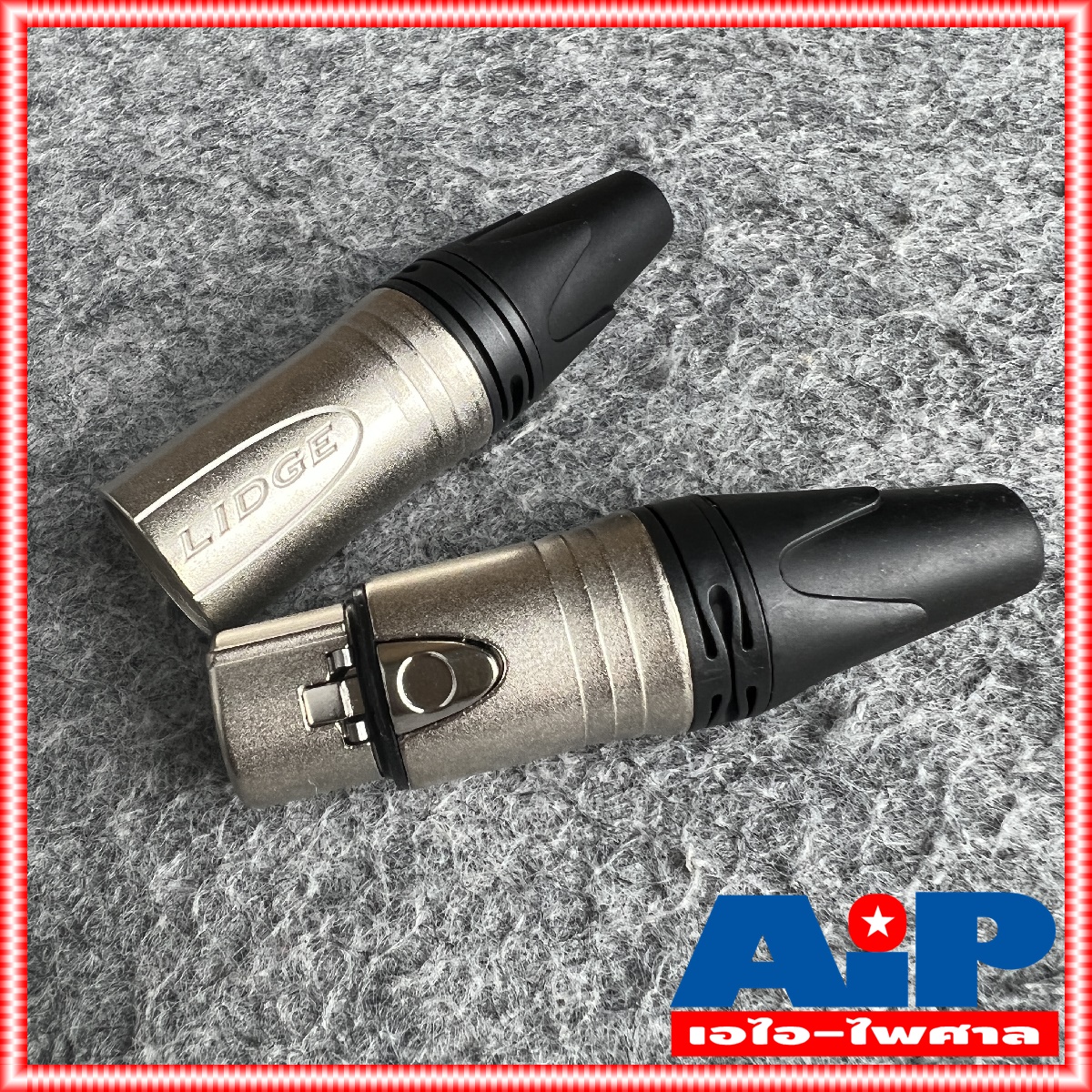 (1คู่ ผู้1เมีย1) LIDGE YM-777 XLR MALE + XLR FEMALE ปลั๊ก + แจ็ค XLR แพ็คคู่ ( YM 001 A + YM 002 A ) CANNON ผู้+เมีย YM001A + YM002A NTS