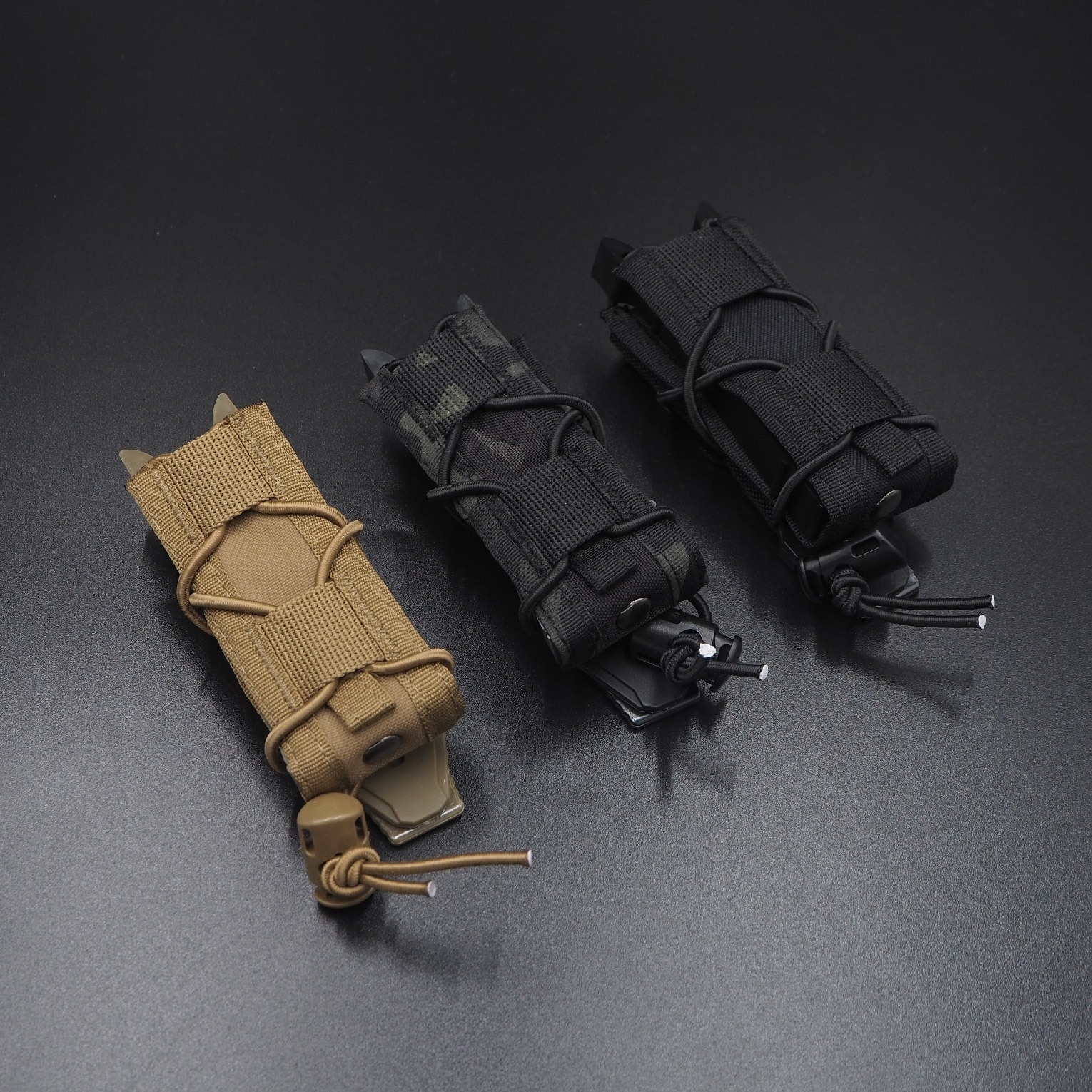 ซองแม็กกาซีนเดี่ยวทรง TACO (Wosport) Tiger Type 9mm Magazine Pouch [ MG-48 ]