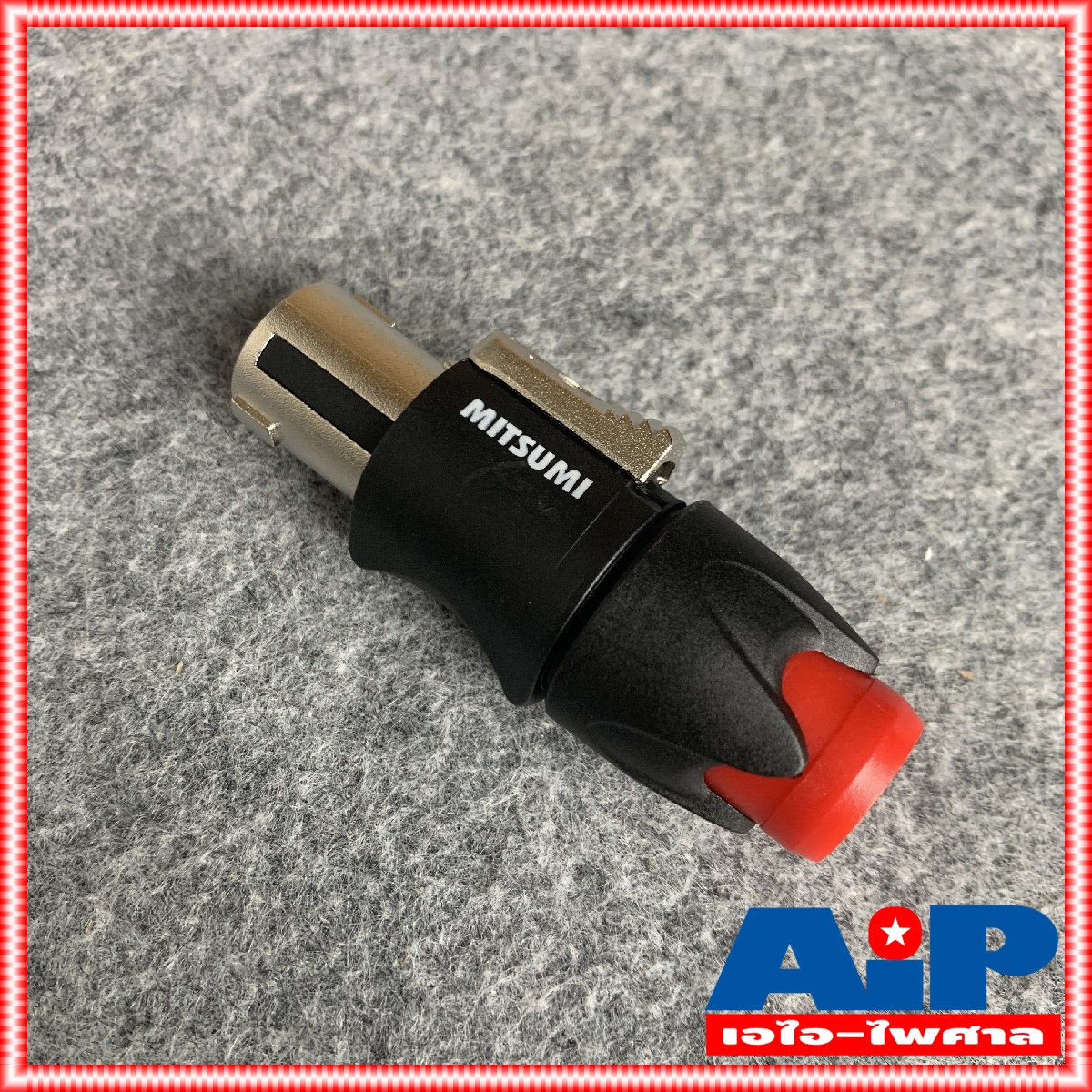 MITSUMI 911S06EX SPEAKON สีแดง เสริมเหล็ก ราคาต่อ1ตัว ปลั๊กลำโพง หัวspeakon สเปคคอนตัวผู้ สเปคคอน สเปคค่อนลำโพง สเปคค่อน เอไอ-ไพศาล
