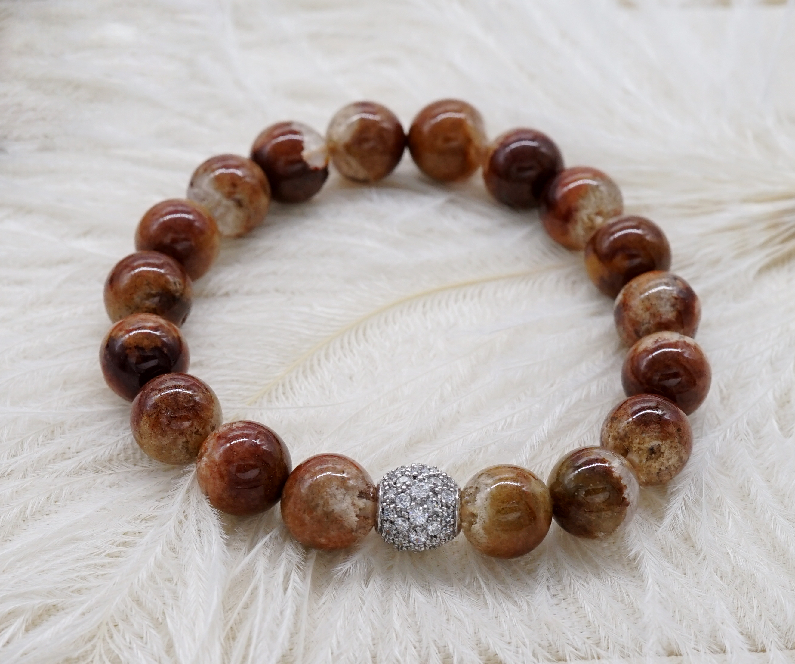 🌟กำไลแก้วโป่งขาม ล๊อตนี้ผลึกใส ข้างในเป็นสีสันธรรมชาติที่แมทกันพอดี