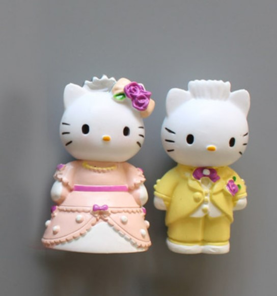 แม่เหล็กติดตู้เย็น แมวคู่ บ่าวสาว ใส่ชุดแต่งงาน แบบน่ารัก ๆ ของขวัญ ของชำร่วยงานแต่งงาน ไอเดียเก๋ 864907