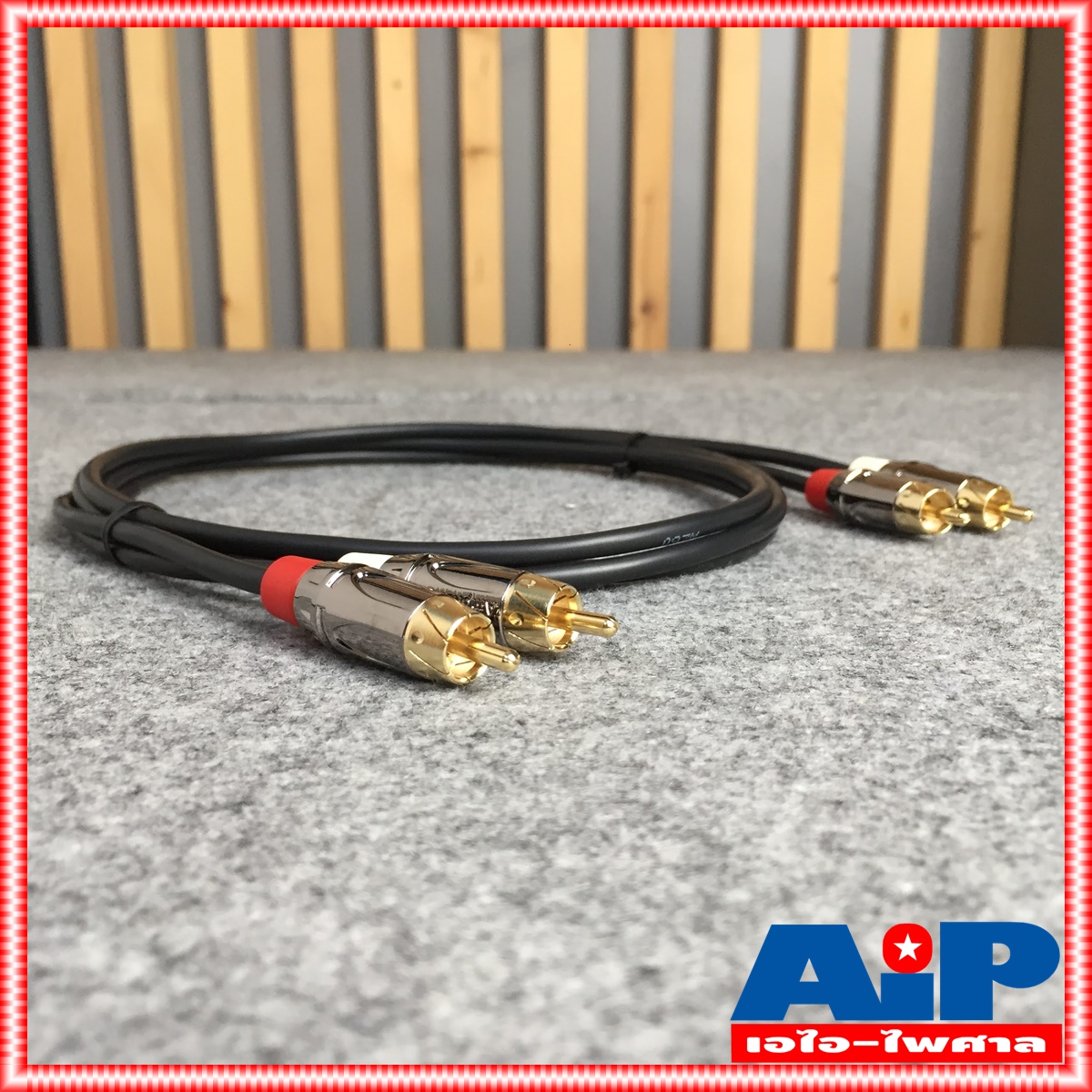 2เมตร AMPHENOL สาย RCAx2หัวท้าย 2M CA4549-4549-WB-002 สาย RCA x2 - RCA X2 ความยาว 2เมตร สายสัญญาณ RCA 2หัว - RCA 2หัว