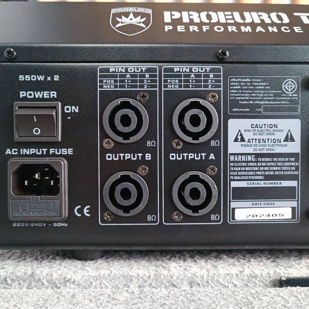 PROEUROTECH PMX-8500FX POWERMIXER+บูลทูส โปรยูโรเทค PROEURO TECH PMX 8500FX PMX8500FX เอไอ-ไพศาล