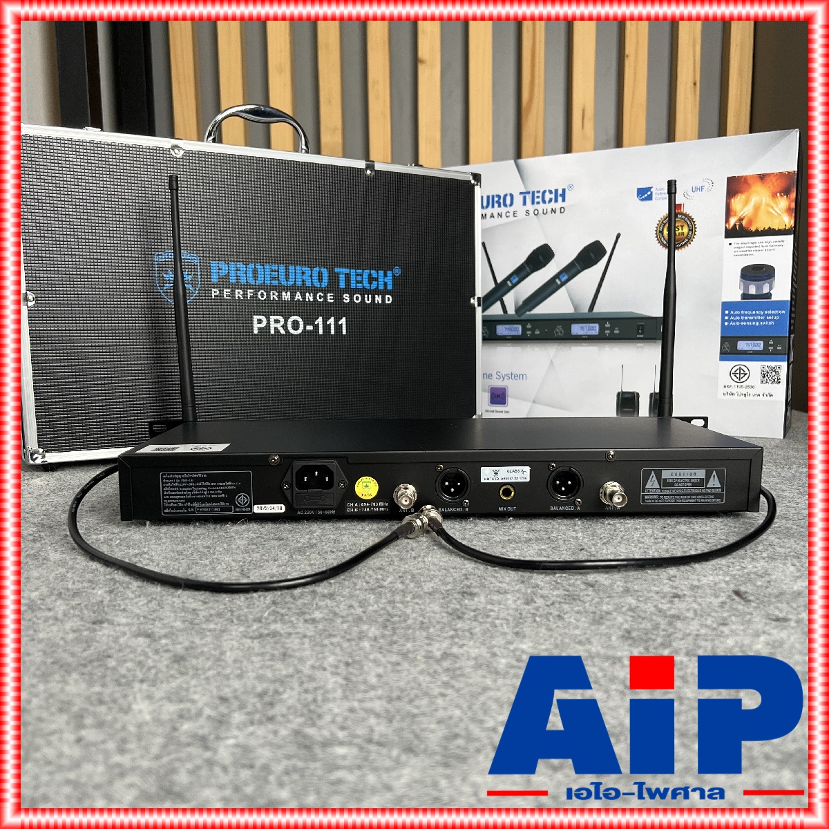 ความถี่ใหม่ กสทช PROEUROTECH PRO111 ไมค์ลอยมือถือคู่UHF มีกระเป๋า ไมค์ลอยคู่ ไมค์คาราโอเกะ PRO EUROTECH PRO 111 แถม อุปกรณ์ย้ายเสา กระเป๋าเก็บไมค์ PRO-111 โปรยูโรเทค ยูโรเทค เอไอ-ไพศาล