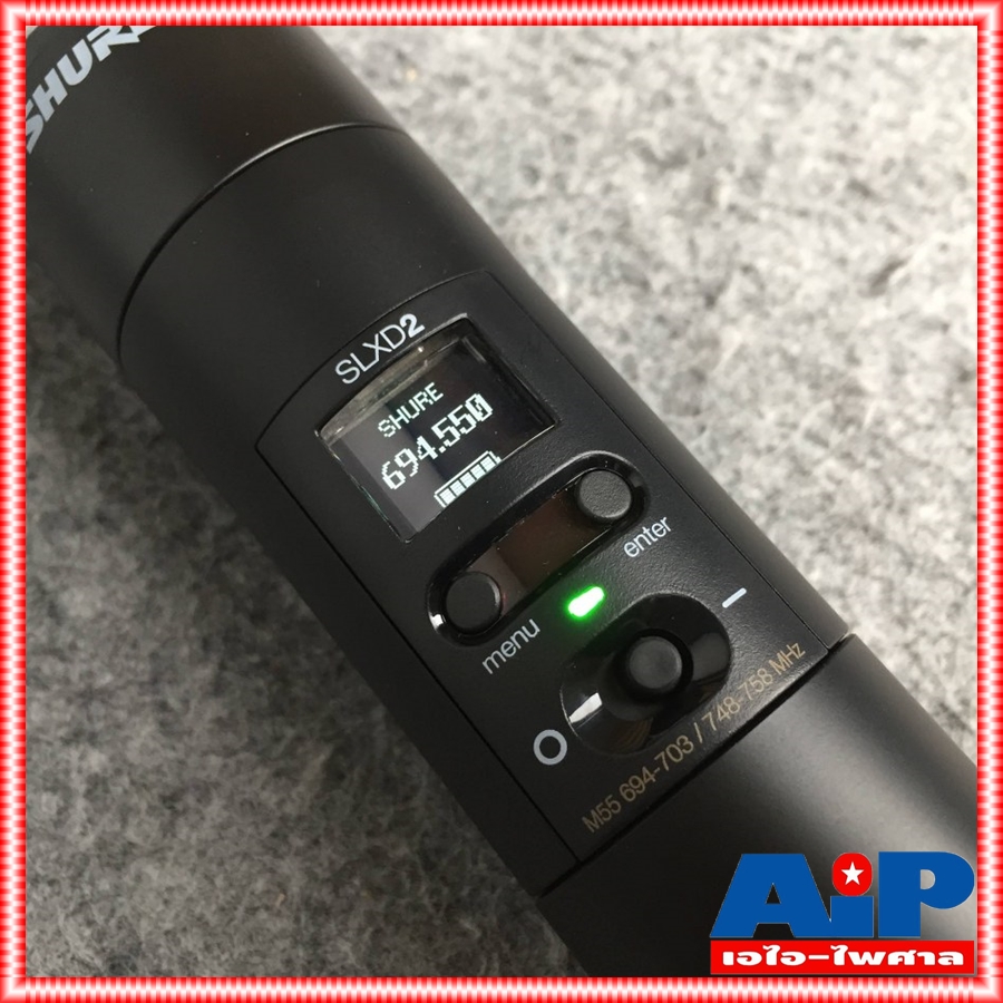 SHURE SLXD24A/SM58-M55 ไมค์ลอยมือถือเดียว ไมโครโฟนไร้สายไมค์เดียว SLX 24/ SM 58 M 55 SLX24/SM58M55 เอไอ-ไพศาล +++