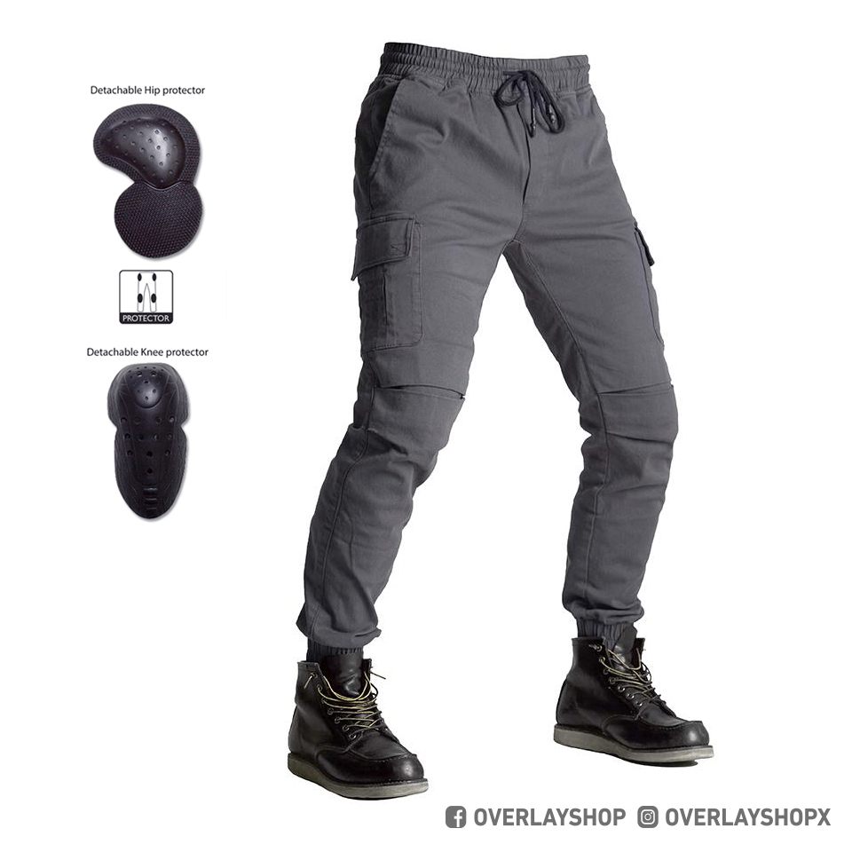 OVERLAY RIDER PANTS (DARK GREY)