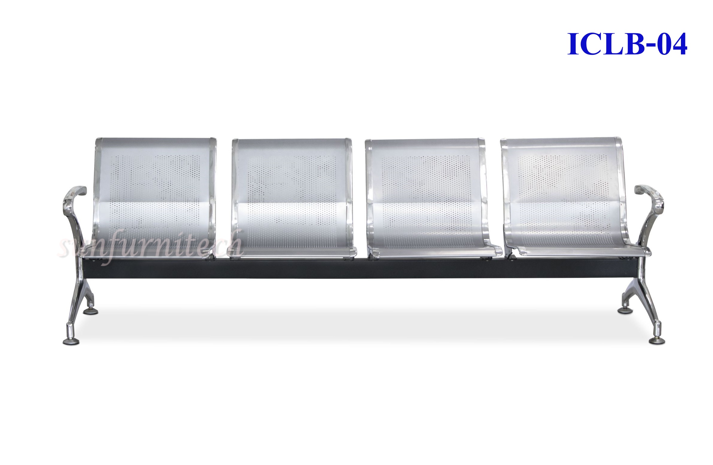 เก้าอี้แถว 4 ที่นั่ง โครงเหล็กแผ่นปั้มขึ้นรูป, เก้าอี้นั่งคอย, เก้าอี้พักคอย, เก้าอี้นั่งรอ TERMINAL รุ่น ICLBTM-04