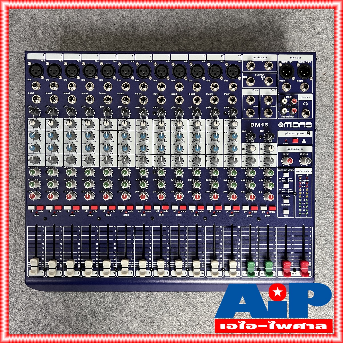 MIDAS DM-16 MIXER MIX DM 16 เครื่องปรับแต่งเสียง DM16 มิกเซอร์ มิกซ์ ของแท้ประกันศูนย์ไทย 1ปี MI DAS +++