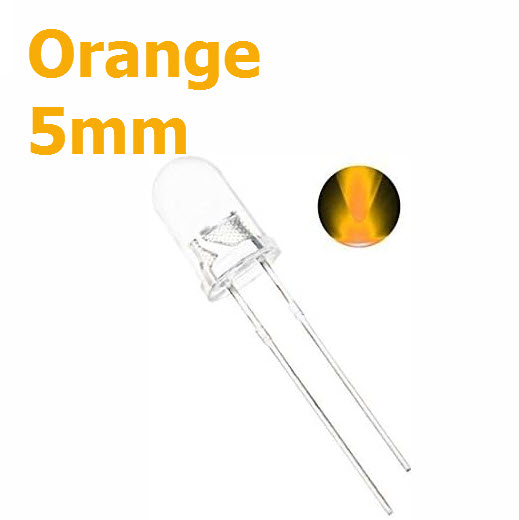 LED 5MM Water Clear Orange