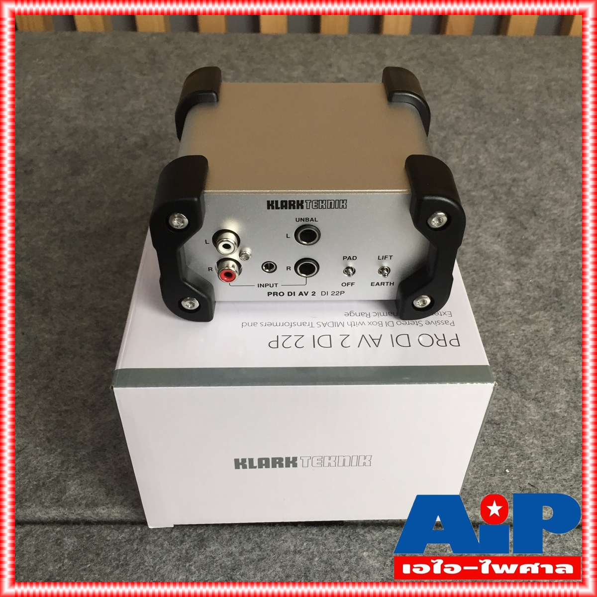 KLARK TEKNIK Di-22P Passive Stereo DI Box Fully transformer isolated แบบ Passive และ RCA unbalanced Di 22P Di22P เอไอ-ไพศาล +++