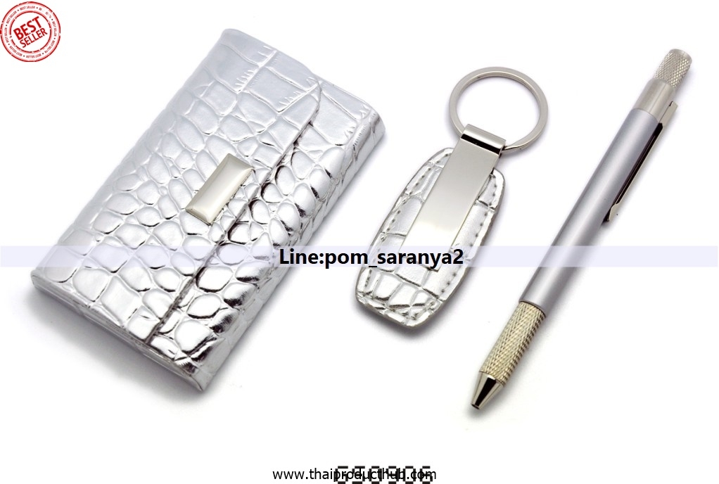 A07-016-CP-057_GiftSetเครื่องหนัง. กระเป๋าสตางค์, รับผลิตกระเป๋าสตางค์ , ขายกระเป๋าสตางค์ .ของพรีเมี่ยม,