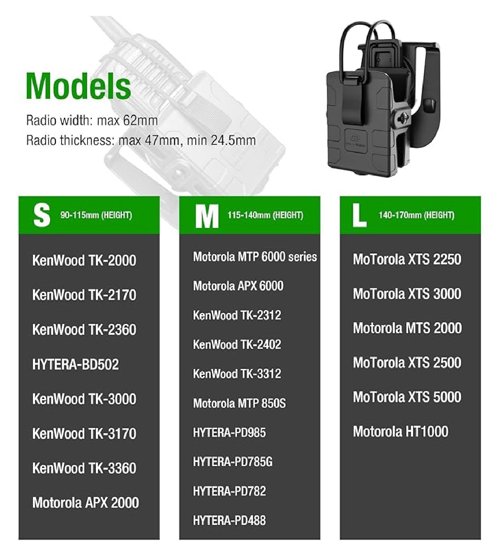 ซองวิทยุสื่อสาร Universal GF ﹝Tactical Vest﹞