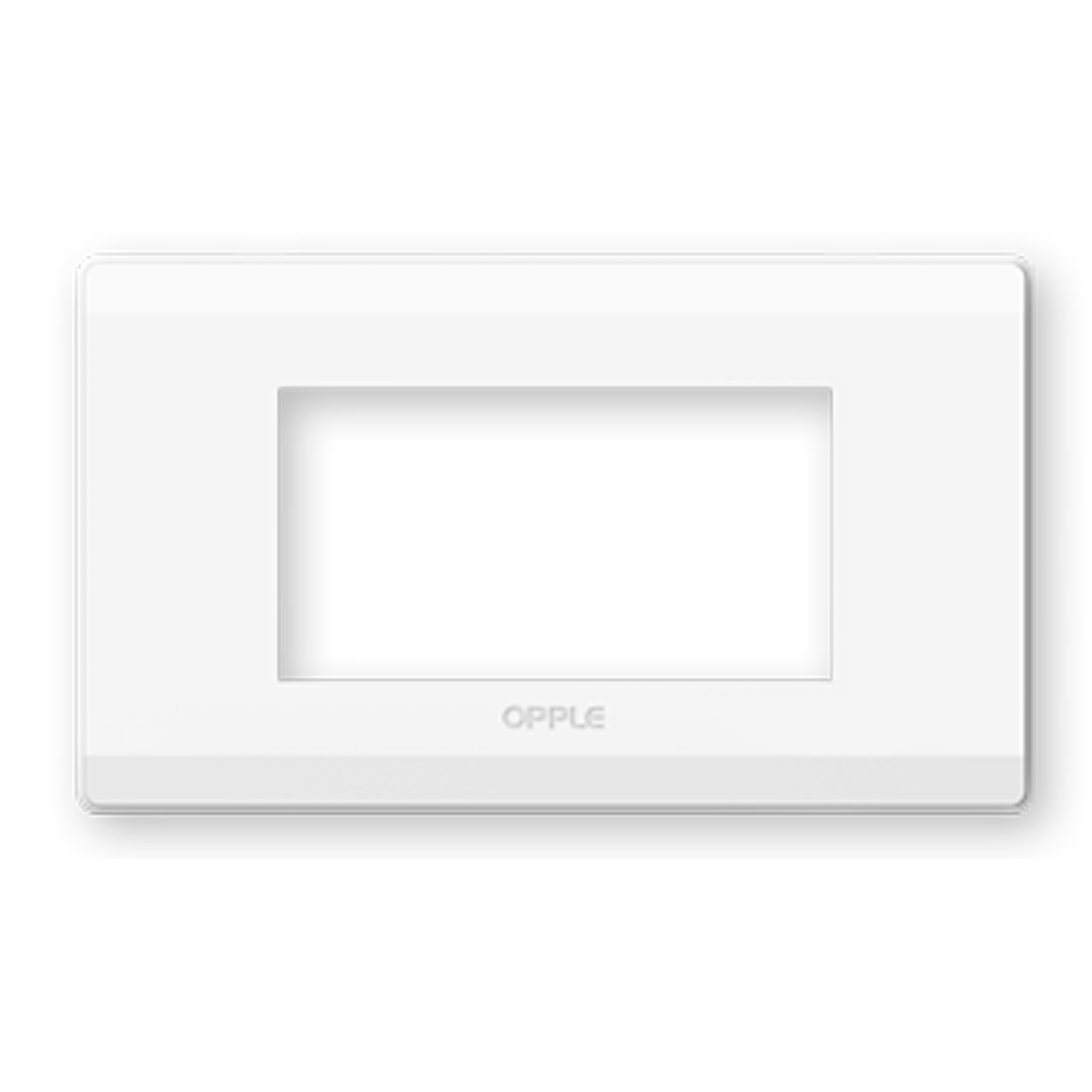 F015930 หน้ากาก 3 ช่อง สีขาว OPPLE F015930