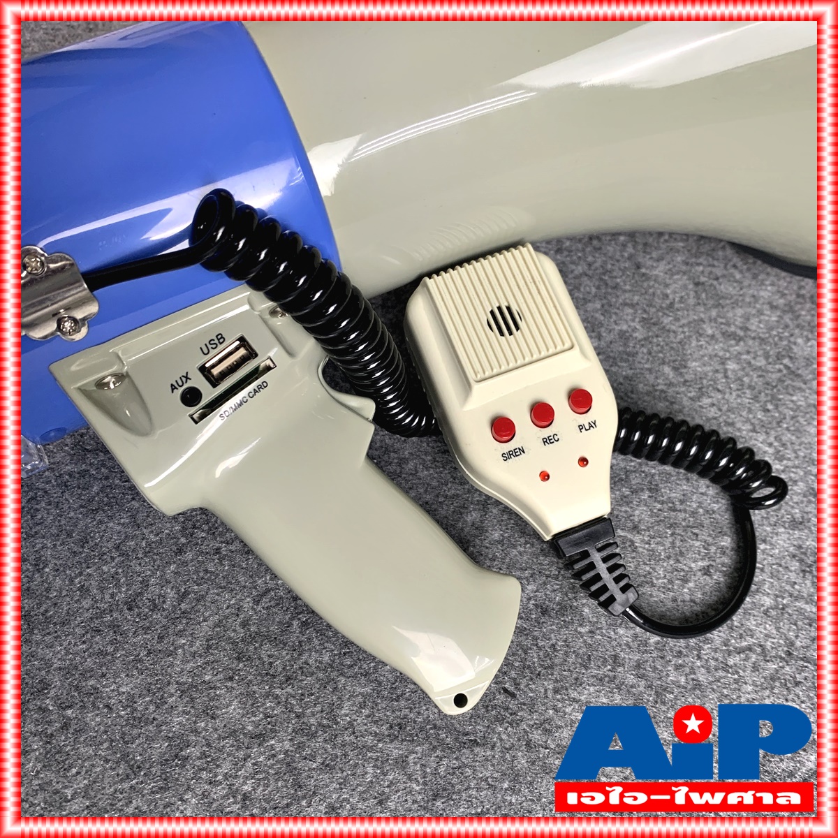 DECCON MG-3007UB โทรโข่งอัด แบตชาร์จได้ในตัว USB บูลทูธ เมกกะโฟน โทรโข่ง มี Bluetooth USB ยี่ห้อ DECCON รุ่น MG 3007 UB มี แบตเตอรี่แห้ง อัดเสียงได้ MG3007UB MG3007