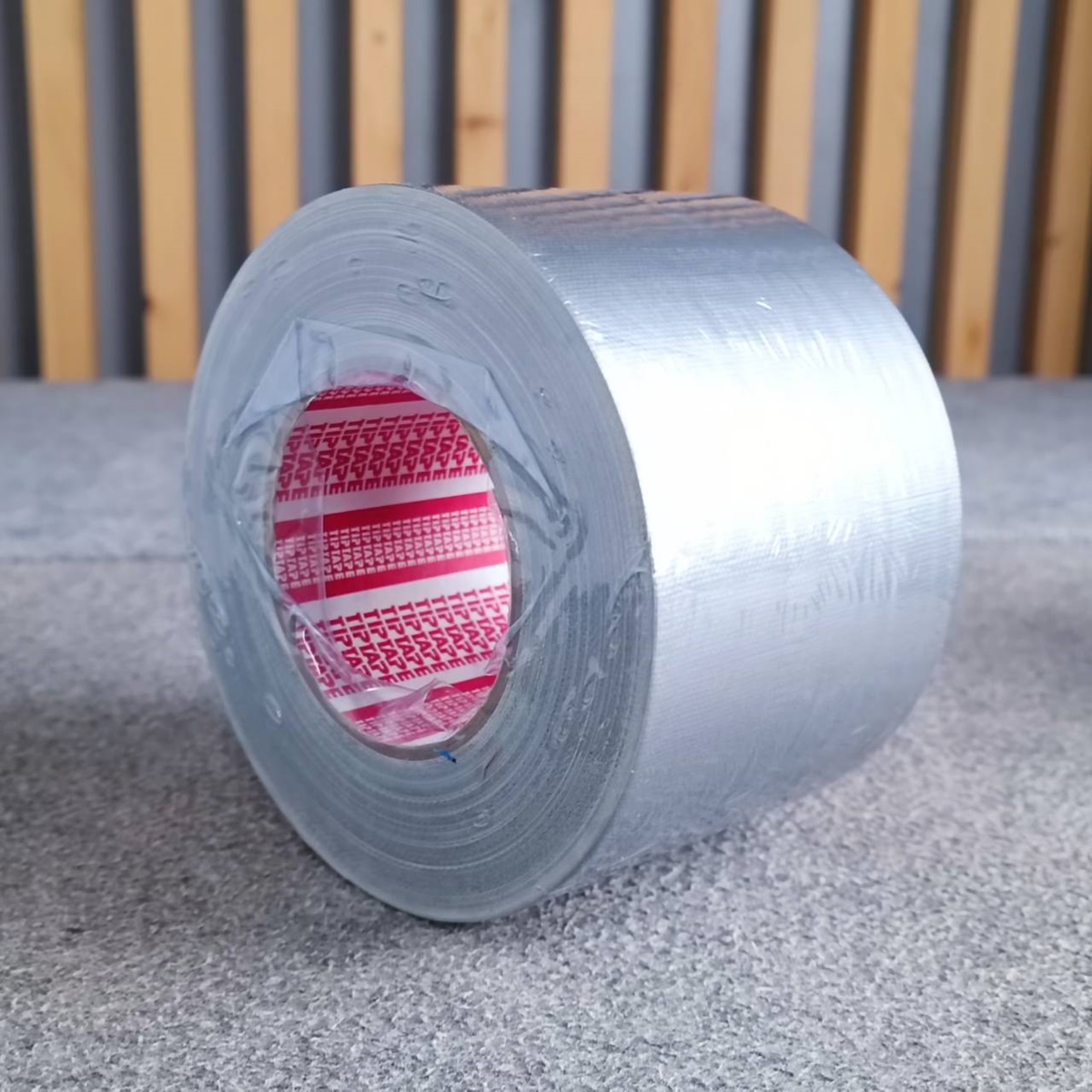 สีเทา แร็คซีน4นิ้ว 50หลา สีเทา SV เทปแร็คซีนม้วนใหญ่ เทปหนา แลคซีน เทปผ้า กระดาษกาวย่น ยาว50หลา เอไอ-ไพศาล