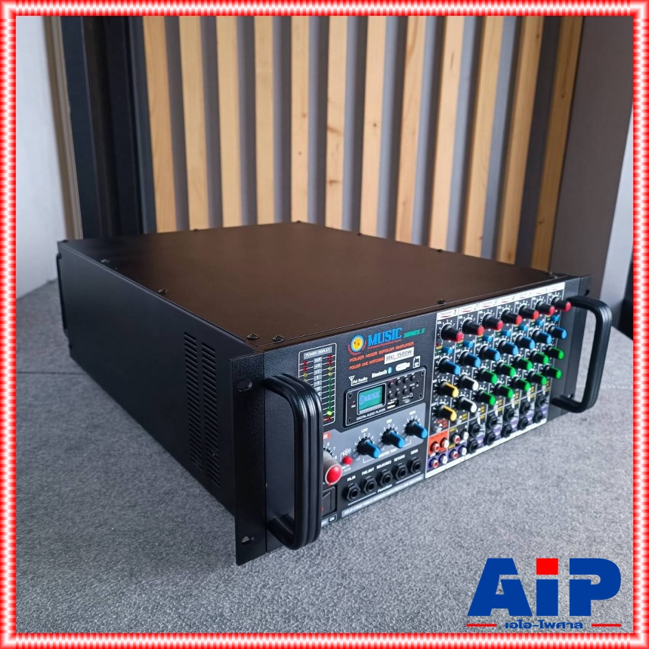 MUSIC MKL-1500 powermix usb บลูทูธ เพาเวอร์มิกเซอร์ 1500 วัตต์ แอมป์เสียงตามสาย แอมป์ประกาศ มิวสิค แอมป์ขยาย MKL 1500 MKL1500 เอไอ-ไพศาล