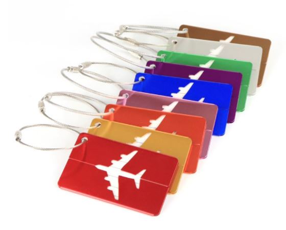 tag ป้ายชื่อติดกระเป๋า โลหะ แท็กติดกระเป๋า ป้ายชื่อ ติดกระเป๋า เดินทาง รูปเครื่องบิน แบบสวย พร้อมห่วง 665619