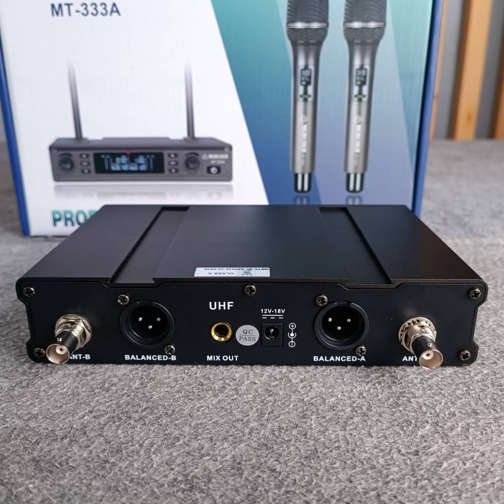 ไมค์2ด้าม MICROTECH MT-333A ไมค์ลอย ถือคู่ UHF MT 333A MT333A ไมค์ลอยมือถือคู่UHF ไมโครโฟนแบบไร้สาย เอไอ-ไพศาล