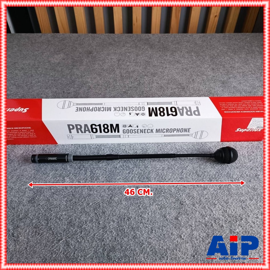 SUPERLUX PRA-618M ก้านไมค์ dynamic ไมโครโฟนไมโครโฟนประชุม PRA 618M PRA618M เอไอ-ไพศาล