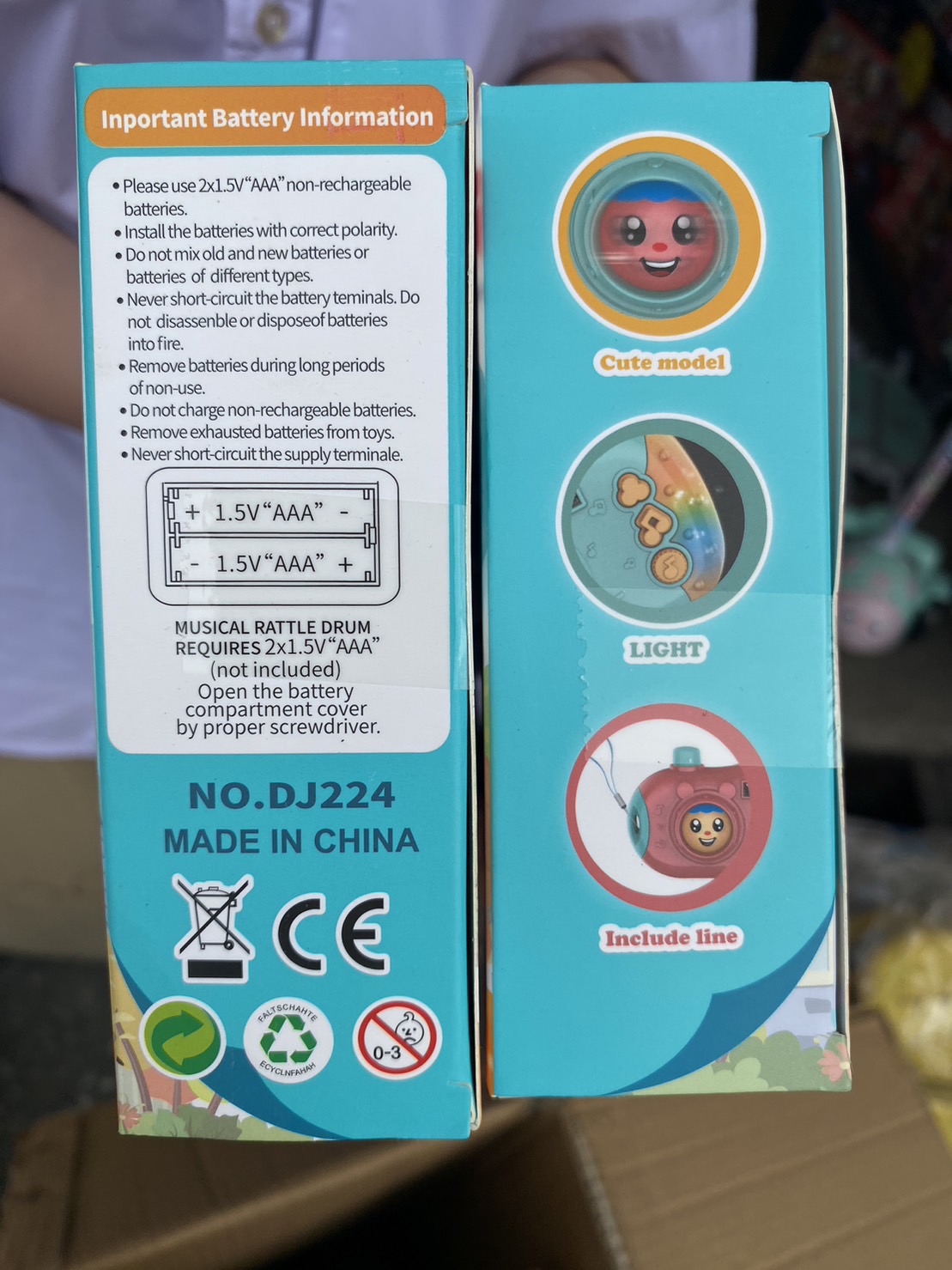 DJ224 ของเล่นเด็กกล้องเด็กใส่ถ่านมีเสียงไฟ กล้องใส่ถ่าน ปลีกชิ้นละ