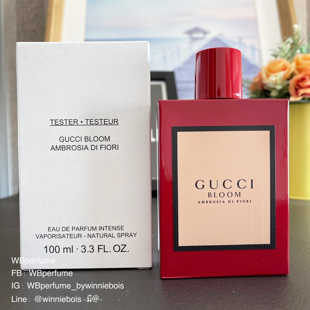 น้ำหอมแท้100% GUCCI Bloom Ambrosia di Fiori Eau de Parfum Intense For Her 100ml TESTER
