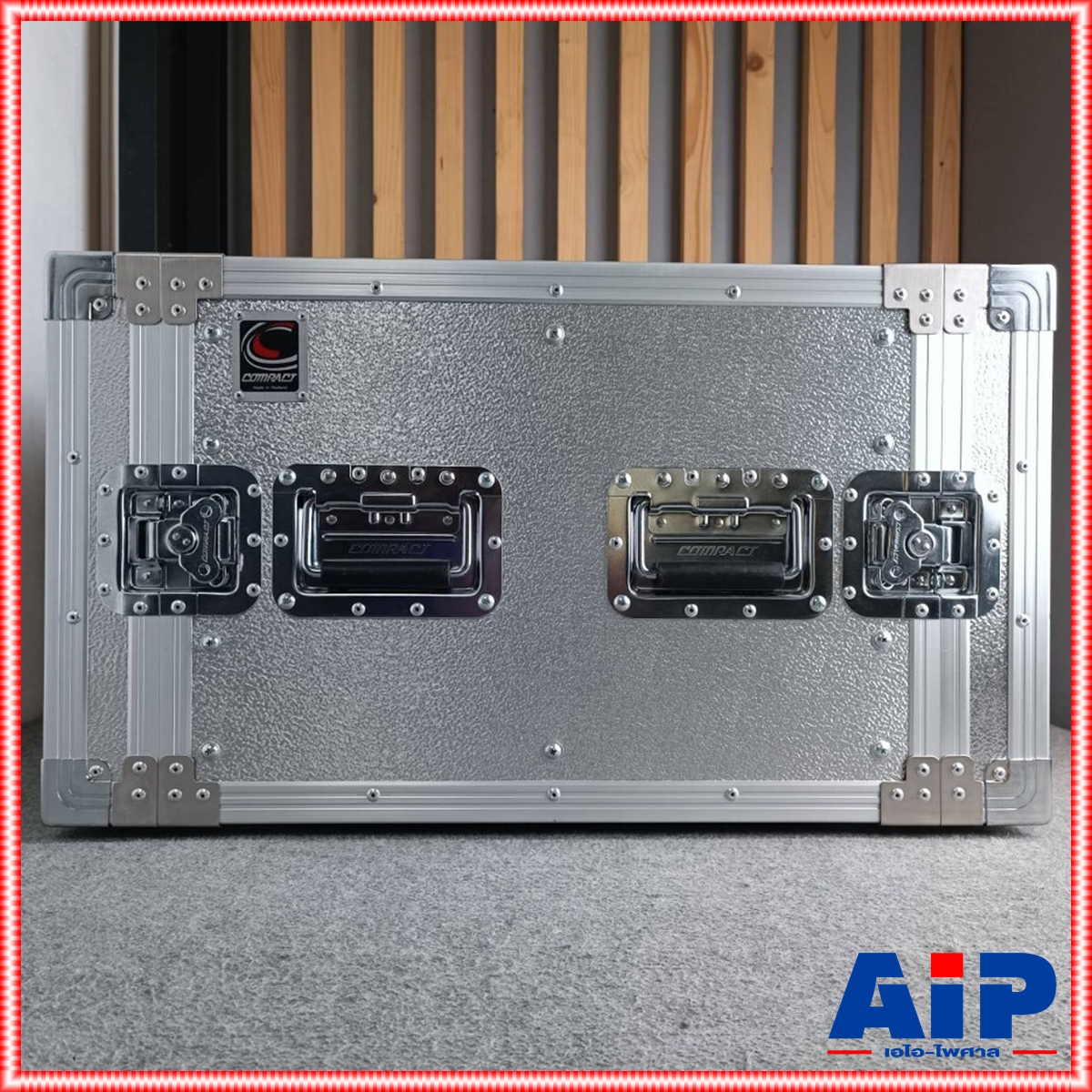 COMPACT B-8U 2ฝาหน้า-หลัง ลึก21" ผิวอลูมิเนียม แร็ค กล่องใส่เครื่องเสียง แร็คลึก21นิ้ว RACK8U เอไอ-ไพศาล