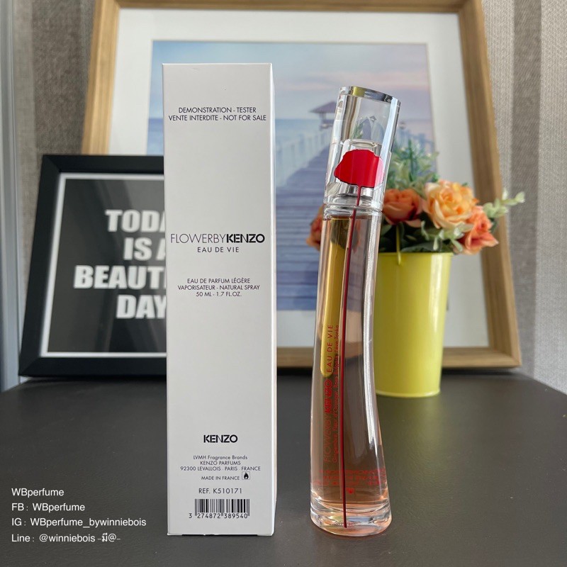 น้ำหอมแท้100% Kenzo Flower By Kenzo Eau De Vie Eau De Parfum 50 ml. TESTER