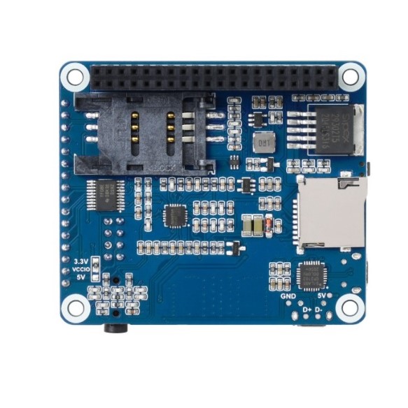 SIM7600G-H 4G HAT For Raspberry Pi, LTE Cat-4 4G / 3G / 2G Support, GNSS Positioning, Global Band