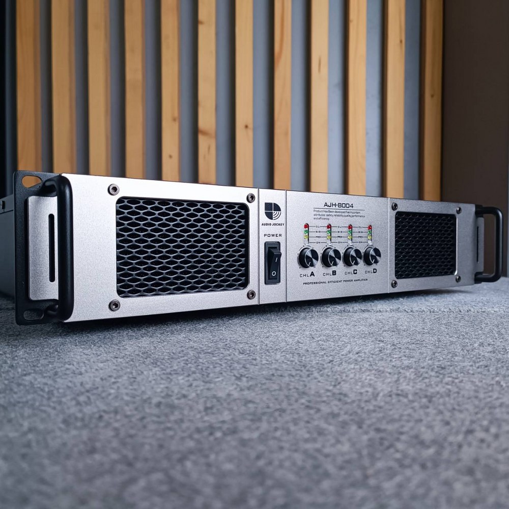 AUDIO JOCKEY A&J AJH-8004 เพาเวอร์แอมป์ 4 แชนแนล 800 วัตต์ AJH 8004 AJH8004 เพาเวอร์แอมป์ คลาส H เอไอ-ไพศาล