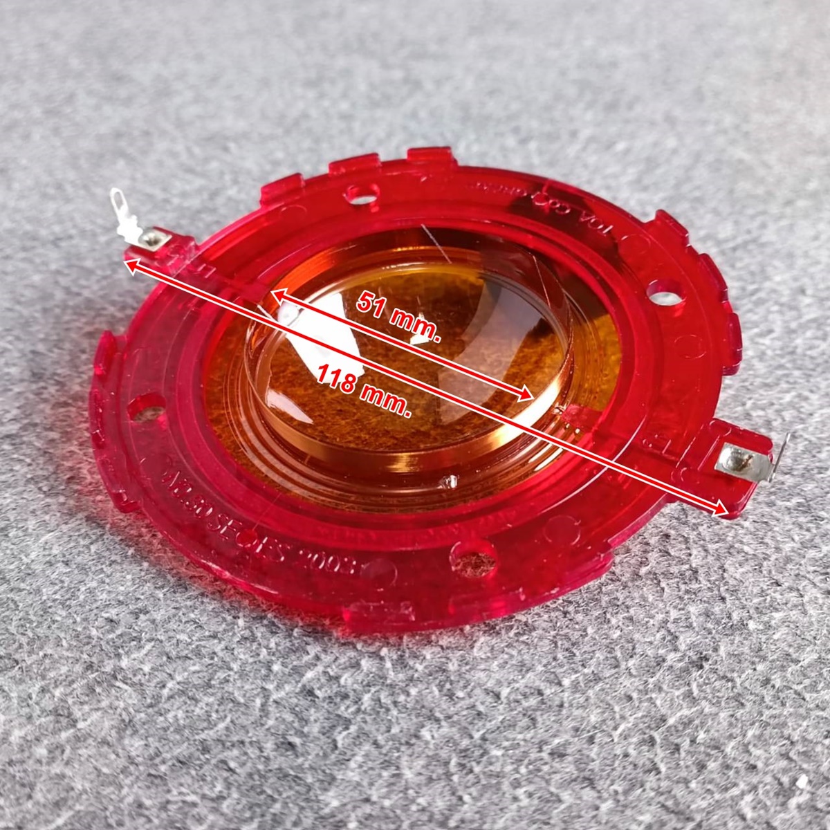 วอยซ์เทียม ปะเก็นสีแดง เปลือกใส TOA TU652 โตอะ วอยซ์ลำโพง วอยฮอน วอยซ์ลำโพงฮอน TU 652 M ( ใช้ซ่อม TU652 และ TU652M TU650 SC651 ) เอไอ-ไพศาล