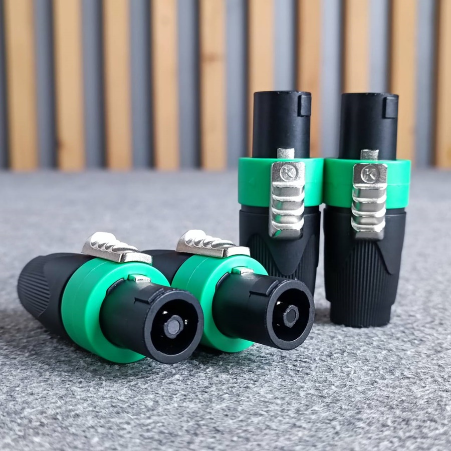 แพ็ค30ตัว สีเขียว KANE COPPER2 speakon ตัวผู้ สีเขียว ปลั๊กสเปคคอน 4ขั้ว สเปคคอนตัวผู้ สเปคคอนตู้ลำโพง เอไอ-ไพศาล