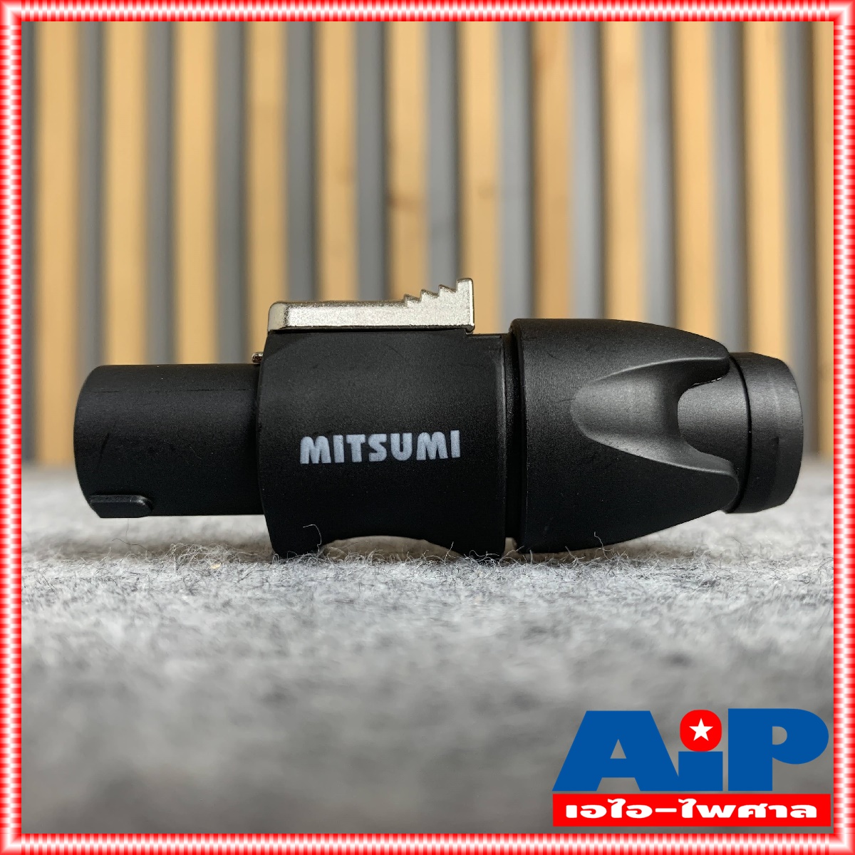1ตัว MITSUMI 911S06 SPEAKON สีดำ ปลั๊กลำโพง หัวspeakon สเปคคอนตัวผู้ สเปคคอน สเปคค่อนลำโพง สเปคค่อน เอไอ-ไพศาล