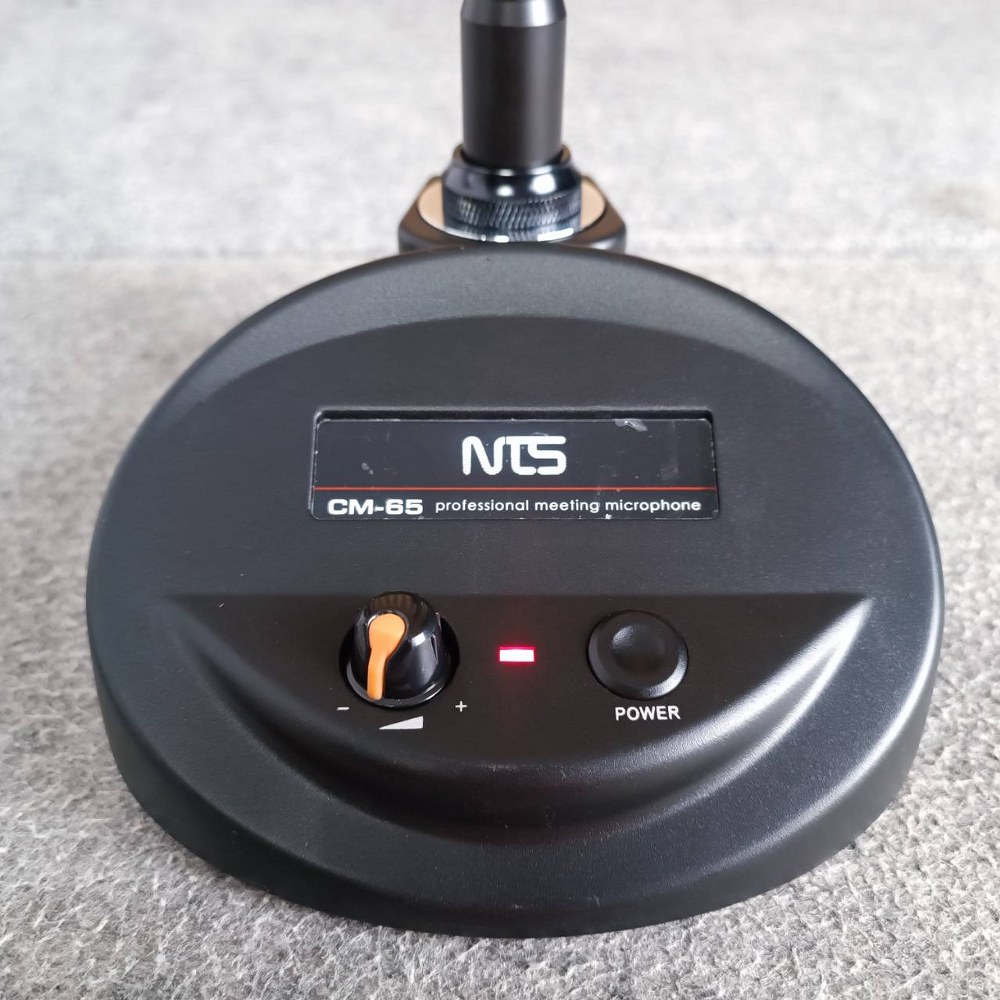 NTS CM-65 ไมค์ตั้งโต๊ะ พร้อมสาย5เมตร ไมโครโฟนแบบตั้งโต๊ะ ไมค์ประชุม CM 65 CM65 ไมโครโฟน เอไอ-ไพศาล