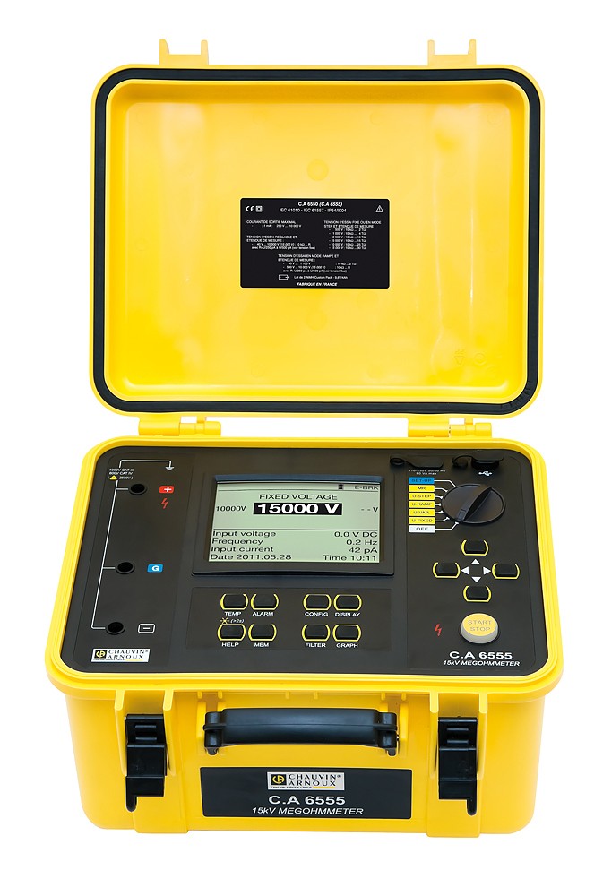 CA6555 15kV High Voltage Megohm-Meter เครื่่องวัดความต้านทานฉนวนแรงดันทดสอบ 15kV_Chauvin Arnoux