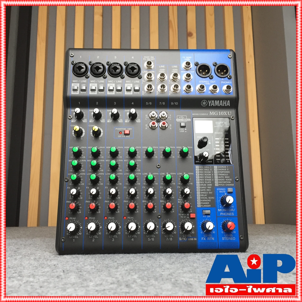 YAMAHA MG10XU MIXER รุ่น MG-10XU มิกซ์เซอร์ (ของแท้ 100% ประกัน สยามยามาฮ่า) ขนาด 10 ช่อง เอฟเฟค USB MG10 XU MG-10 MG 10 XU เอไอ-ไพศาล +++