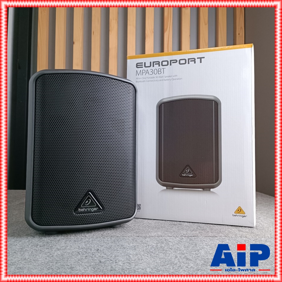 BEHRINGER MPA-30BT ตู้ลำโพงพกพา 6นิ้วบูลทูธ กำลังขยาย 30 วัตต์ คลาส D มีแบตเตอรี่ในตัว Bluetooth MPA 30 BT MPA30BT +++ เอไอ-ไพศาล