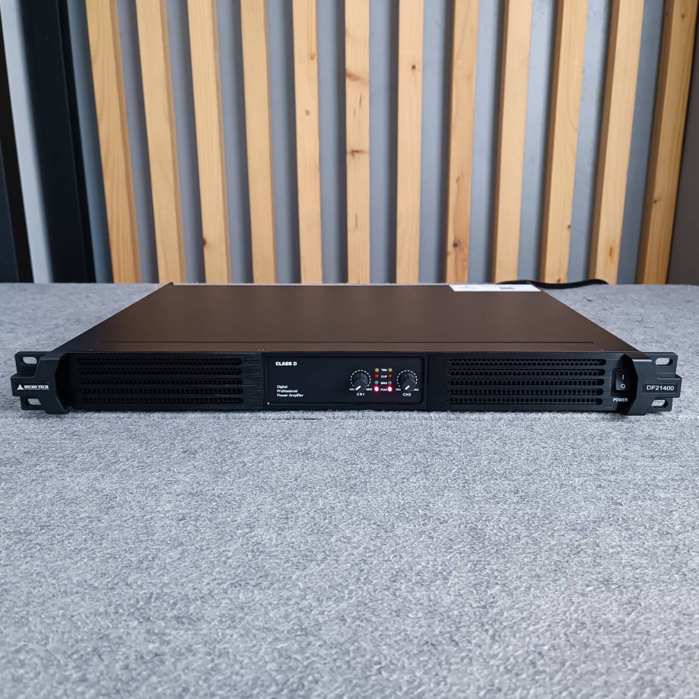 MICROTECH DF-21400 poweramp 2CH เพาเวอร์แอมป์ กำลังวัตต์ 1400W ที่ 8โอห์ม / 2000W ที่ 4โอห์ม MICRO TECH DF 21400 DF21400 เอไอ-ไพศาล