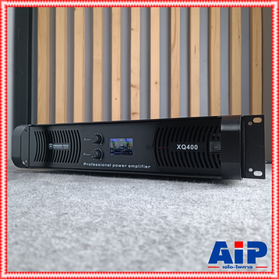 PROEUROTECH XQ-400 POWERAMP เพาเวอร์แอมป์ 2 แชนแนล กำลังขับ 2 x 400 วัตต์ ที่ 8 โอห์ม โปรยูโรเทค XQ400 XQ 400 เอไอ-ไพศาล