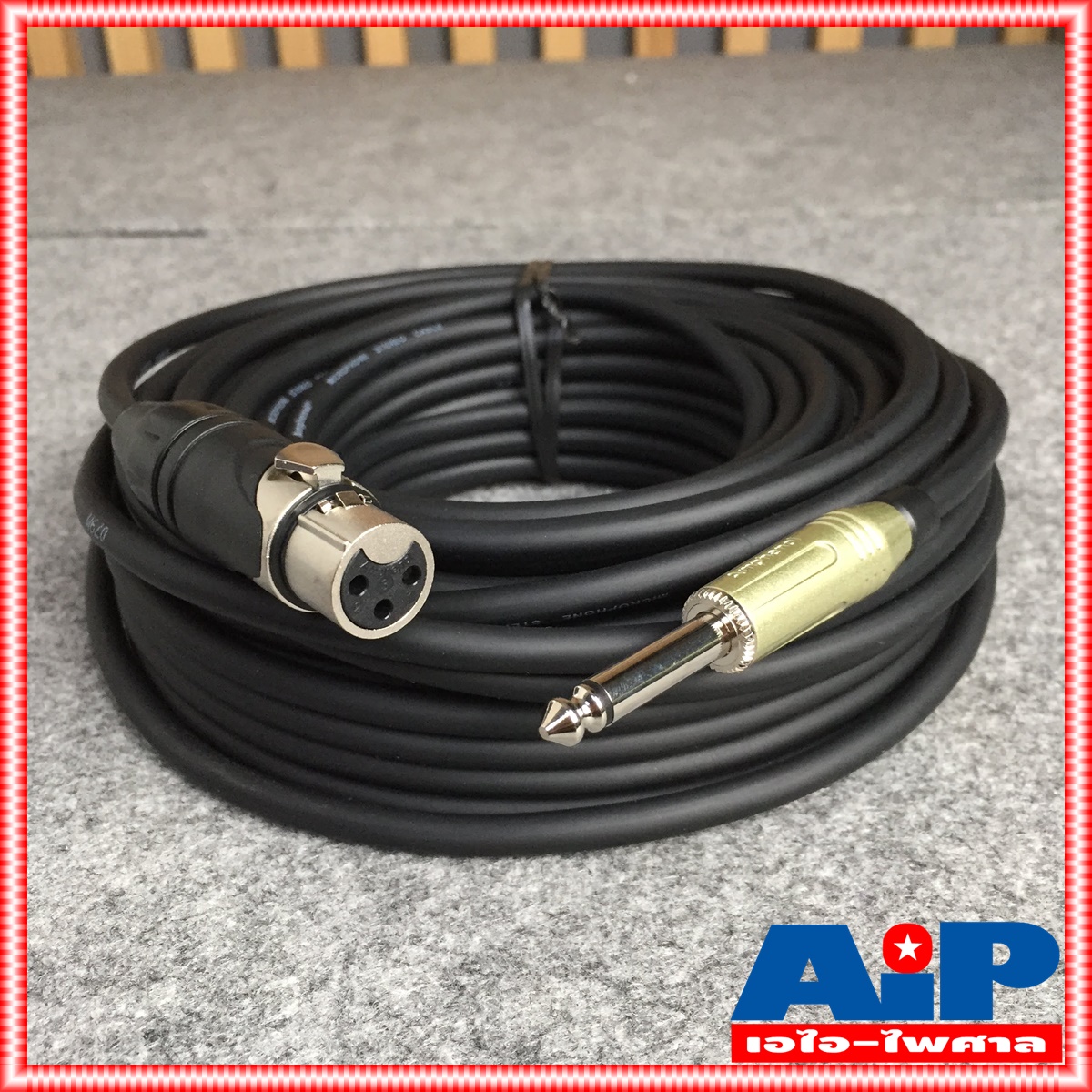 20เมตร AMPHENOL สาย XLRเมีย - PHONE 20M CA03-33-C-020 สาย ปลั๊กไมค์ - cannon เมีย ความยาว 20เมตร สายสัญญาณ ไมค์ ผู้ - XLR เมีย