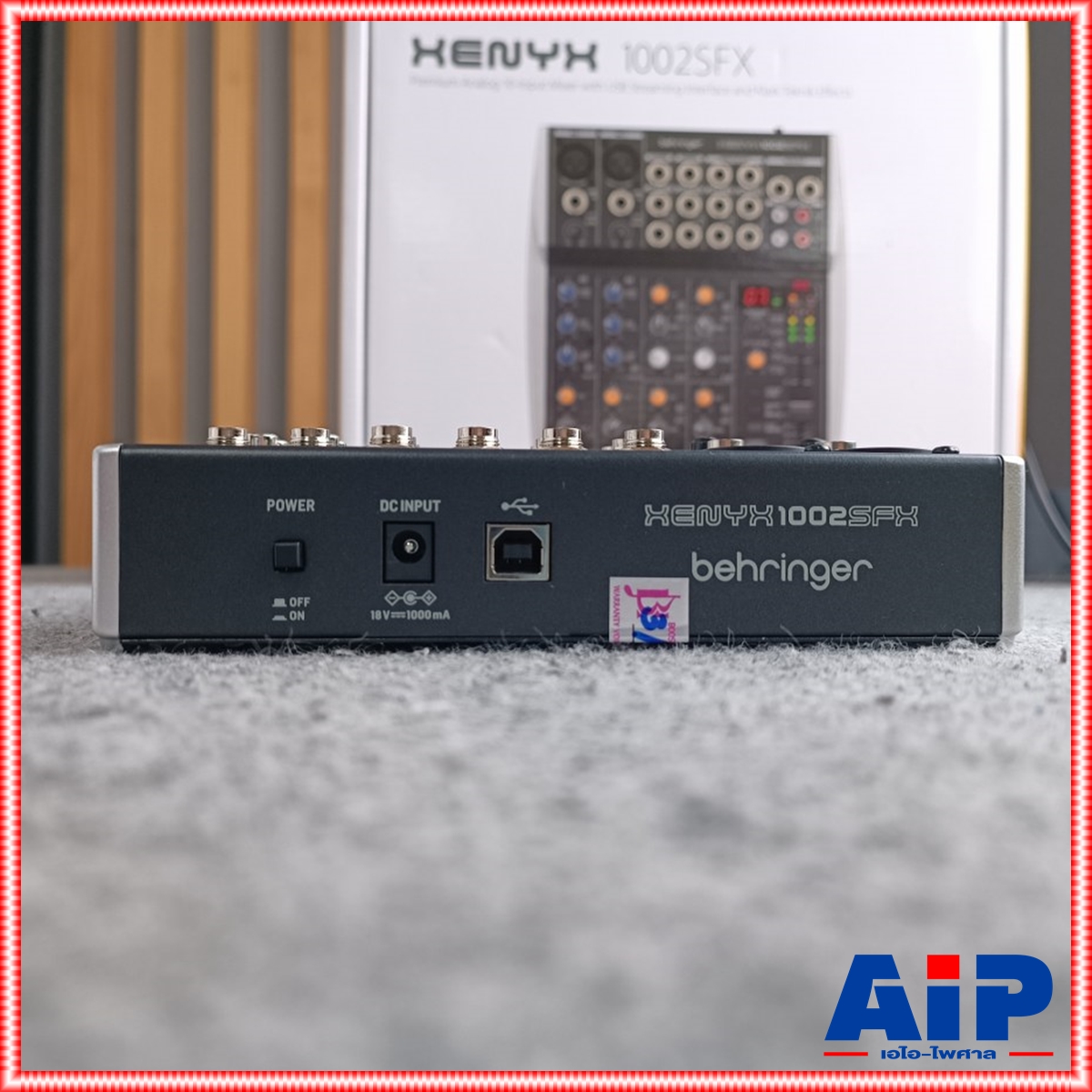 BEHRINGER XENYX-1002SFX mixer มิกเซอร์แบบอนาล็อค 10 Input 2 Bus Mixer with XENYX Mic Preamps, British EQs and Multi-FX Processor เครื่องผสมสัญญาณเสียง มิกเซอร์+++ เอไอ-ไพศาล